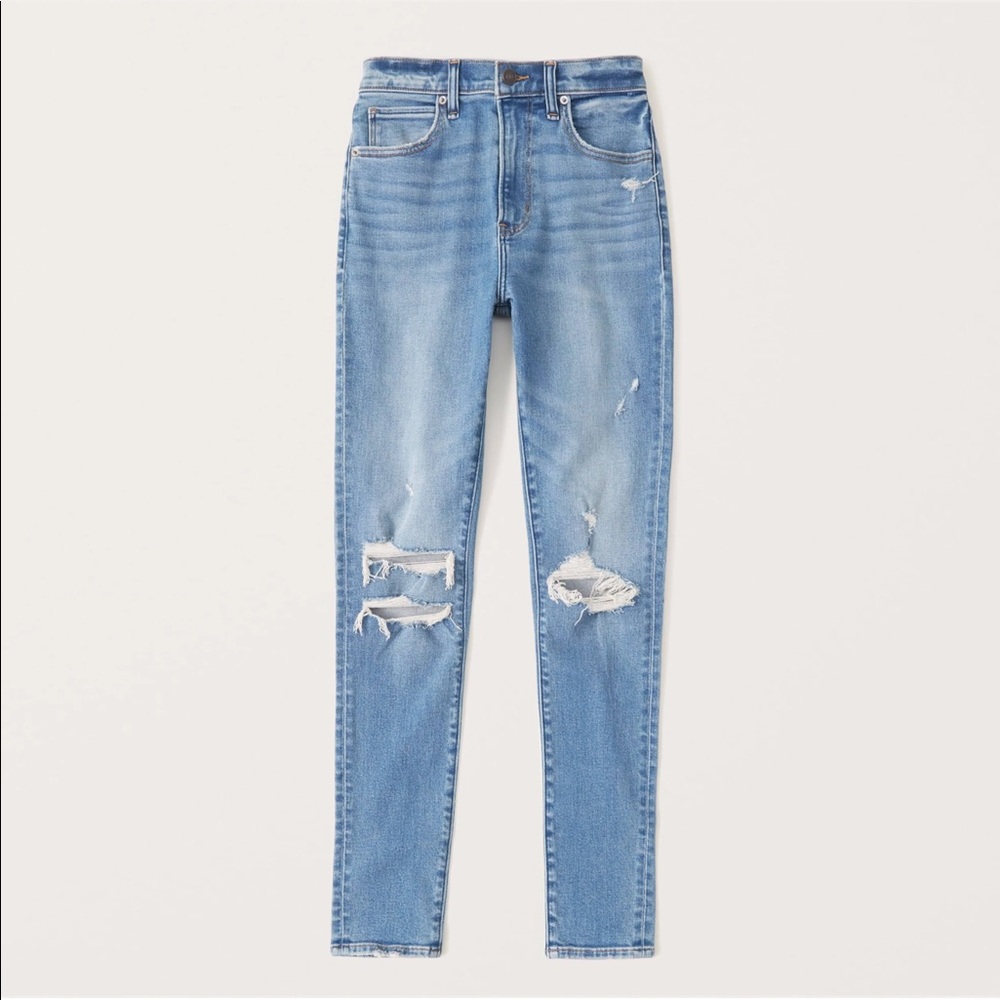 abercrombie and fitch the super skinny ankle high rise